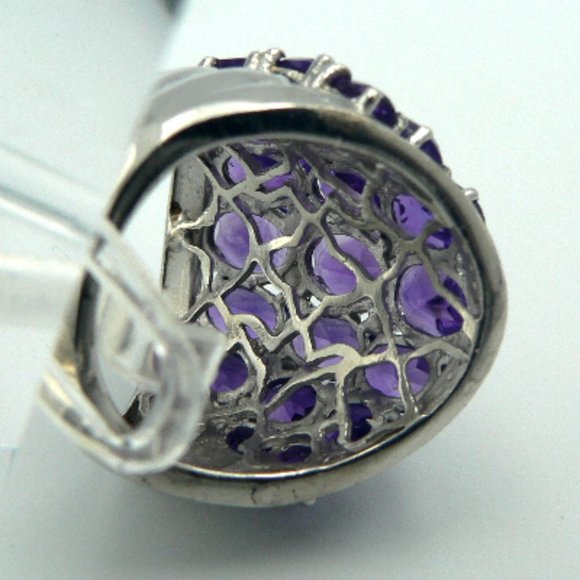 Sz 9 Genuine Lusaka Amethyst Ring NWOT - Picture 4 of 5